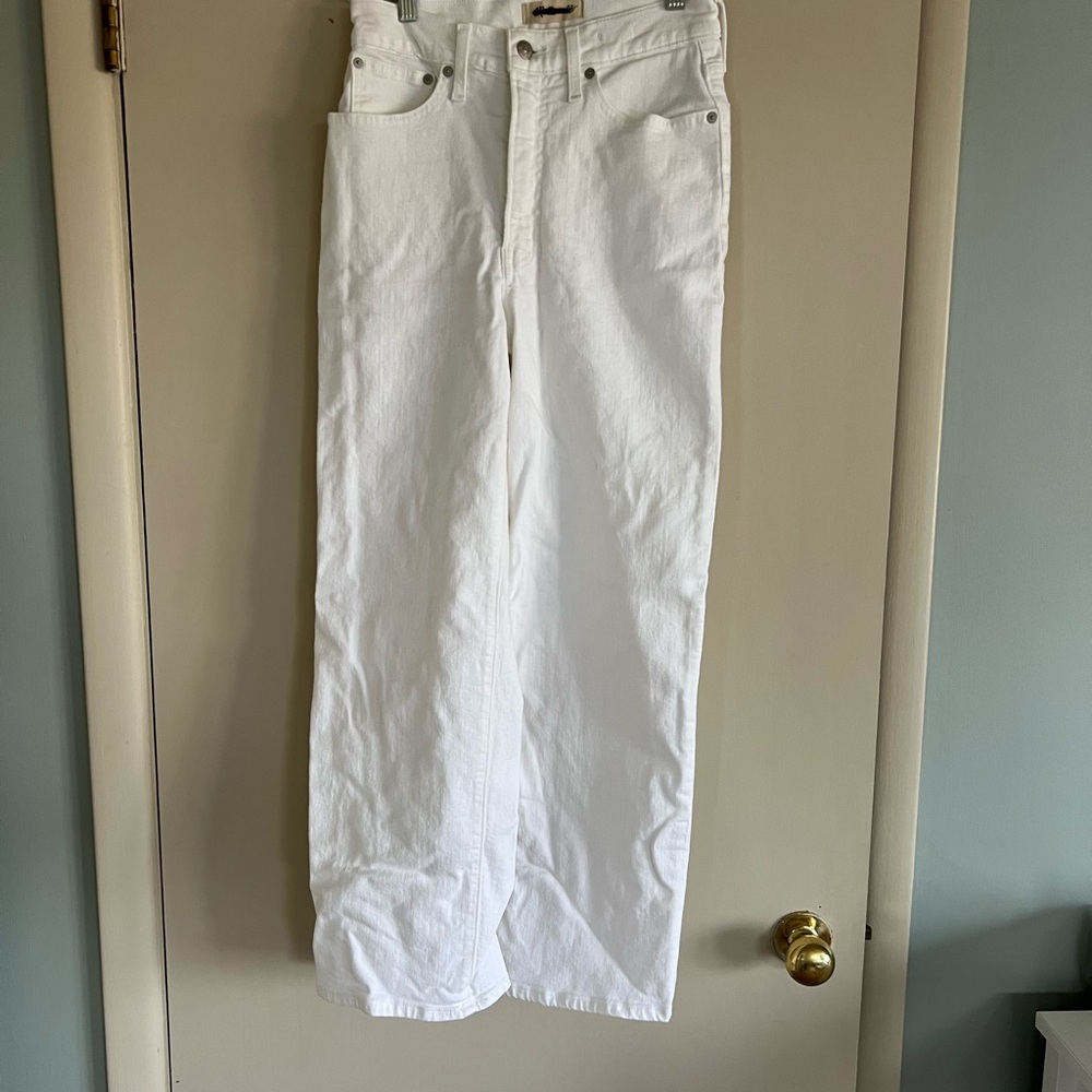 Madewell Perfect Vintage Wide-Leg Crop Jean in white
